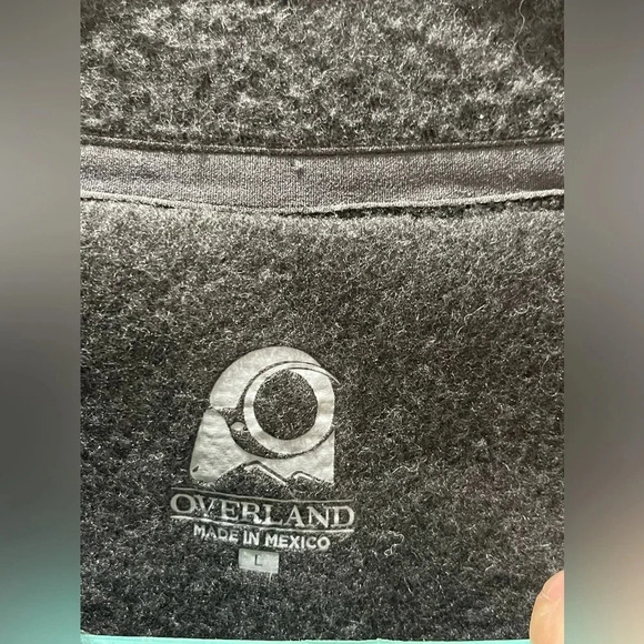 Overland Amerigo Italian Wool-Blend Fleece Sweater 1/4 zip - Picture 12 of 14